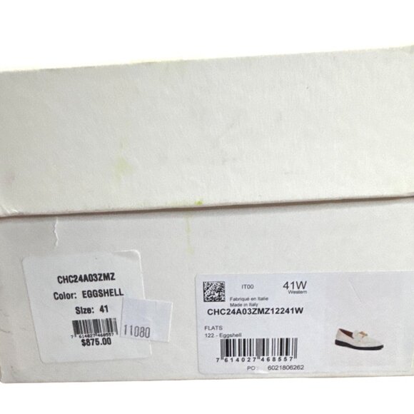 Chloé Marcie Leather Loafer Eggshell W 11 US 41 EU NIB Quiet Luxury MSRP $875 - Picture 4 of 8